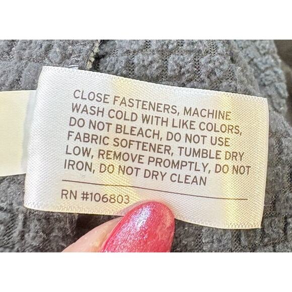 Duluth Trading Women’s Shoreline 2.0 Fleece Jacket Windproof Gray Blk Size 3X - Picture 6 of 7